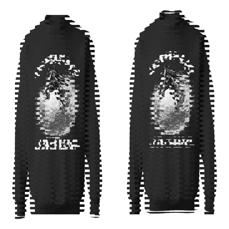 Je Peux Pas J'ai Cheval Humour Equitation Équestre Cavalier Sweater e
