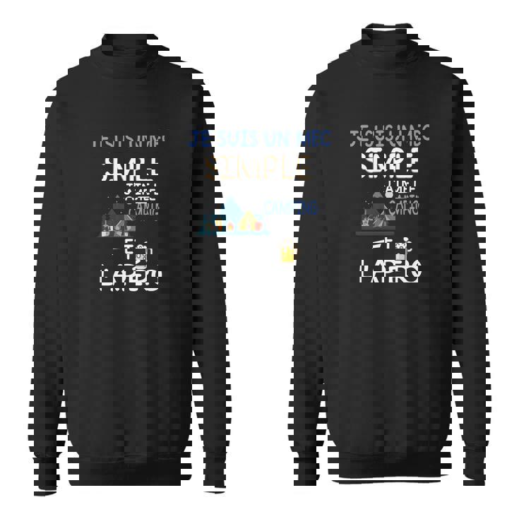 Je Suis Un Mec Simple-Camping Sweater e