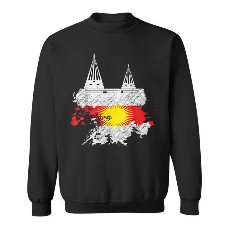 Jezidian Flag Yazidi Jesiden Melek Taus Lalish Ezidxan Sweatshirt