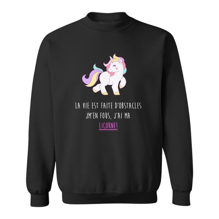Jm'en Fous J'ai Ma Licorne Sweater e