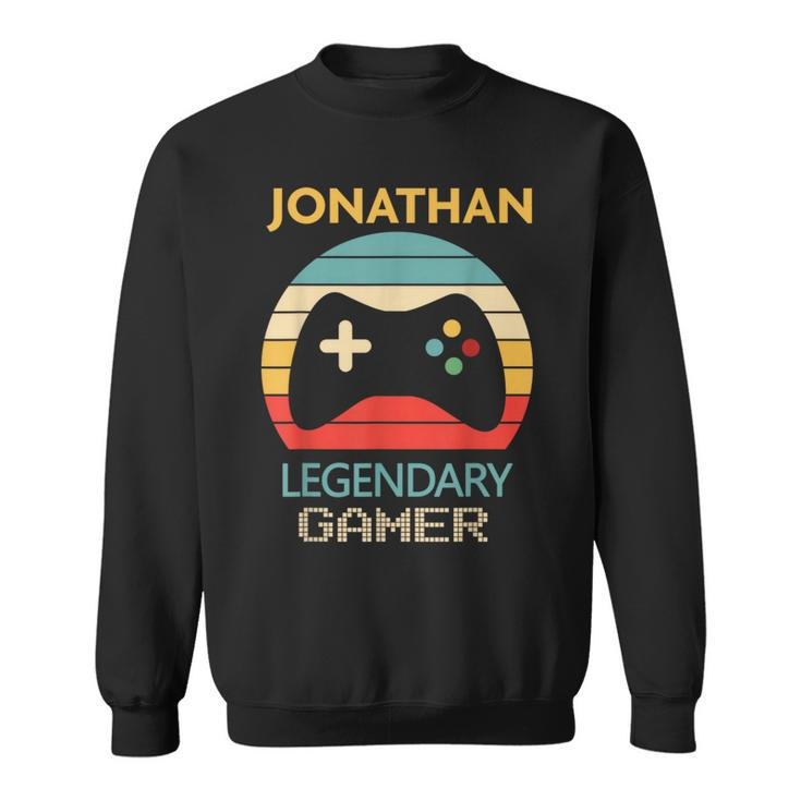 Jonathan Name Personalised Legendary Gamer Sweatshirt