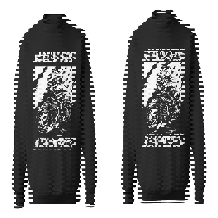 J'peux Pas J'ai Moto Humour Moto Cross Sweater e