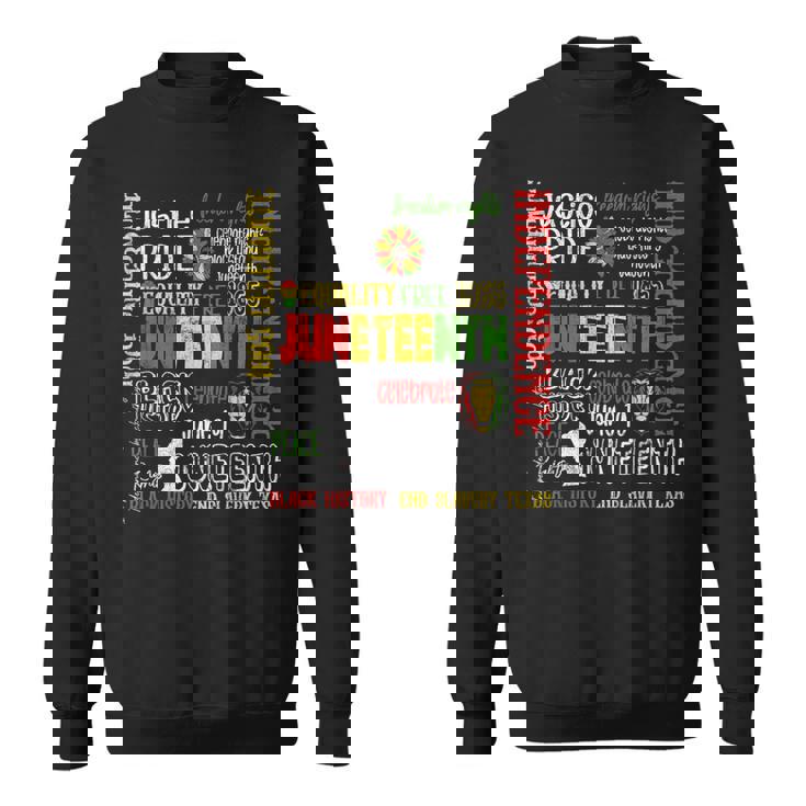 Junenth 1865 Celebrate Freedom Retro Junenth 2024 Sweatshirt