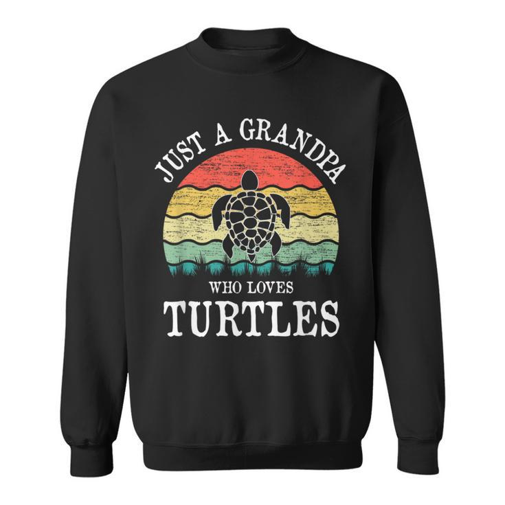 Just A Grandpa Who Loves Turtles Sweatshirt