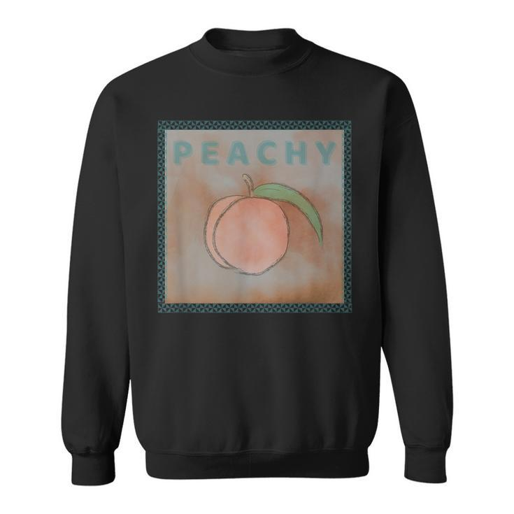 Just Peachy Southern Georgia Vintage Look Graphic Sweatshirt