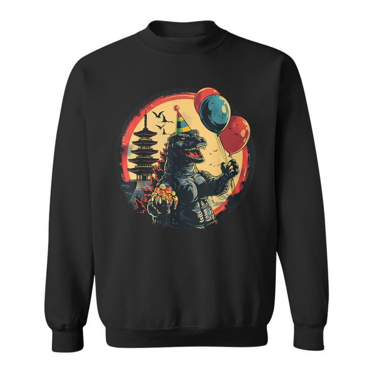 Kaiju Birthday Party Monster Movie Bday Decorations Product Sweatshirt