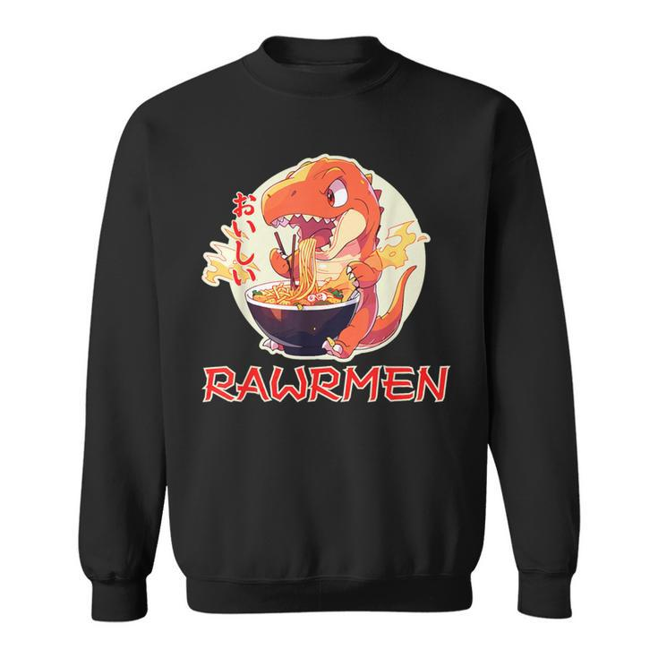 Kawaii Tyrannosaurs Rex Essen Ramen Rawrmen Japanese Anime Sweatshirt