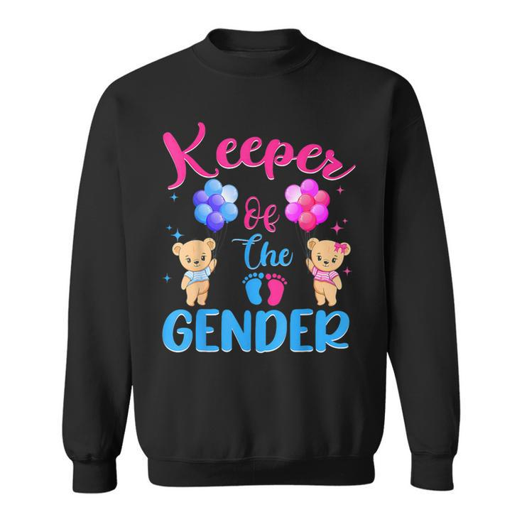 Keeper Of The Gender Reveal Bear Balloons Sweatshirt