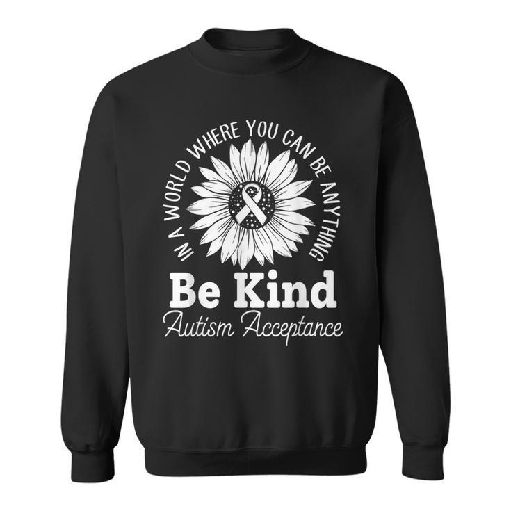 Be Kind Autism Red Instead Acceptance Not Awareness Sweatshirt