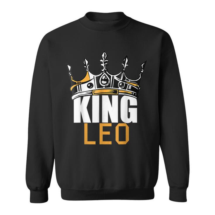 King Leo Birthday Horoscope Zodiac Sign Astrology Sweatshirt