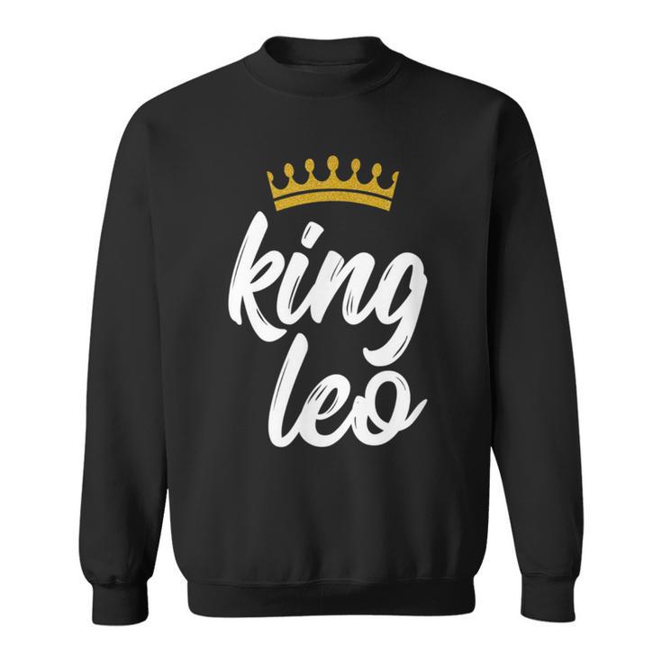 King Leo Crown Zodiac Sign Birthday Sweatshirt