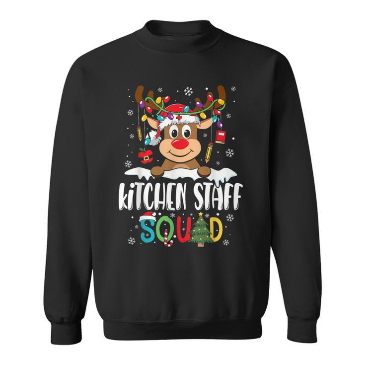Kitchen Staff Squad Reindeer Lunch Lady Christmas Sweatshirt