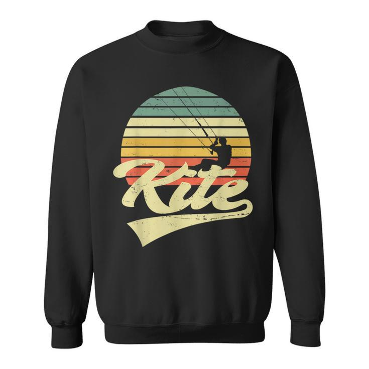 Kite Kiten Kiteboarding Kitesurfing Surf Vintage Retro Sweatshirt