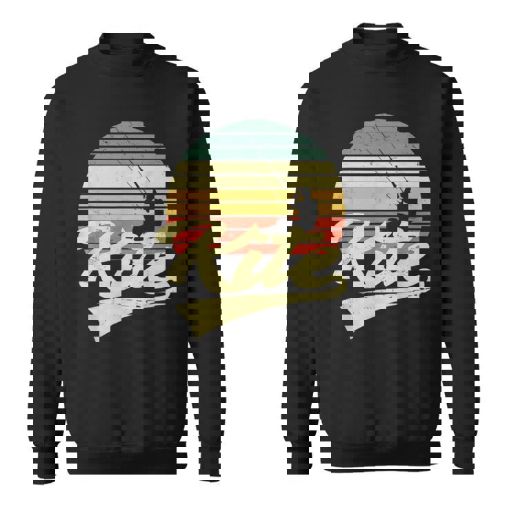 Kite Kiten Kiteboarding Kitesurfing Surf Vintage Retro Sweatshirt