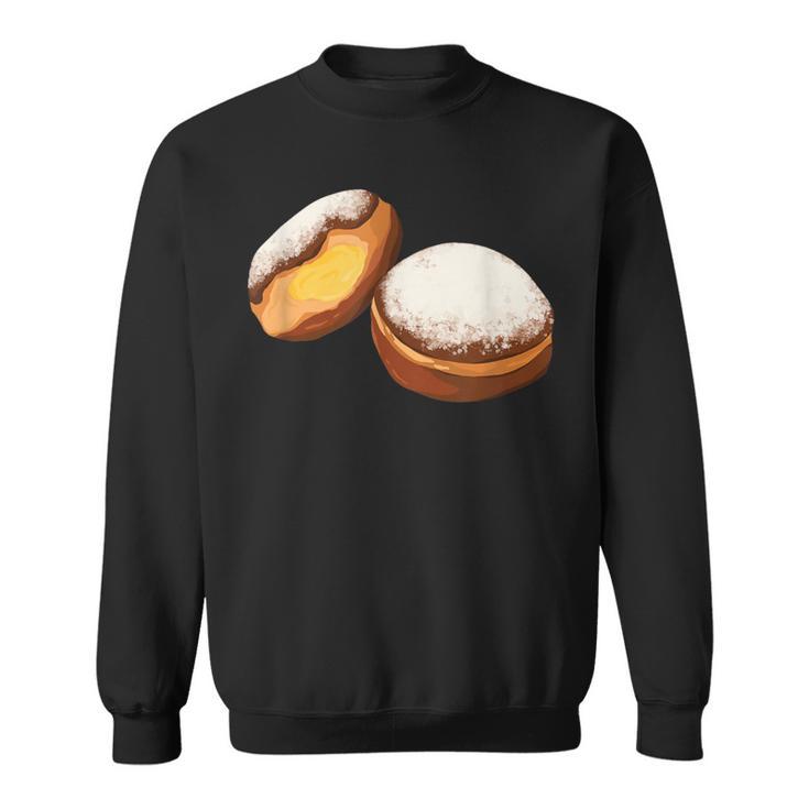 Krapfen Faschingskrapfen Berlin Pancakes Sweatshirt