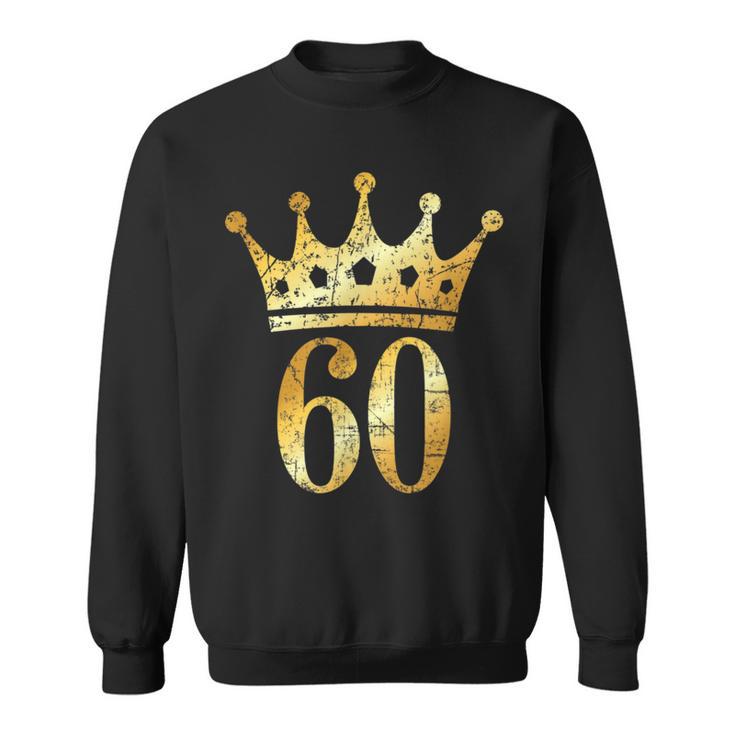 Krone Nummer 60 Antik Goldgelb 60 Geburtstag Sweatshirt