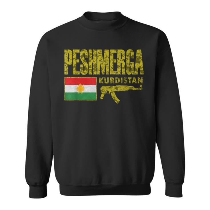 Kurduístan Power Peshmerga Freedom Fighter Free Kurdistan Sweatshirt