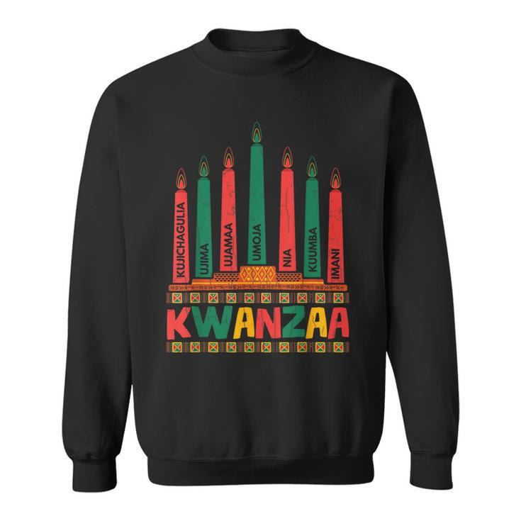 Kwanzaa Kinara African American Celebration Graphic Sweatshirt