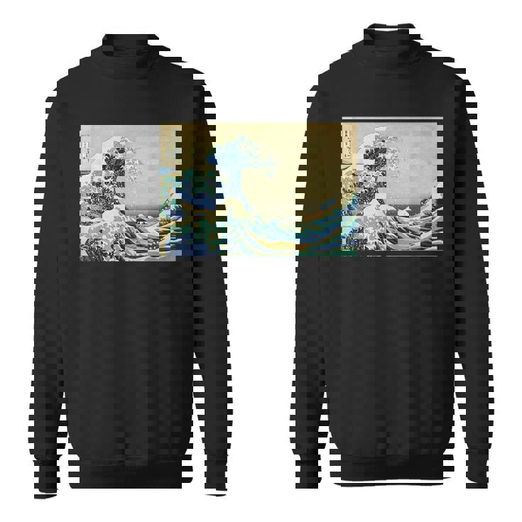 La Gran Ola De Kanagawa Coolintage Pintura Japonesa Camisa de entrenamiento