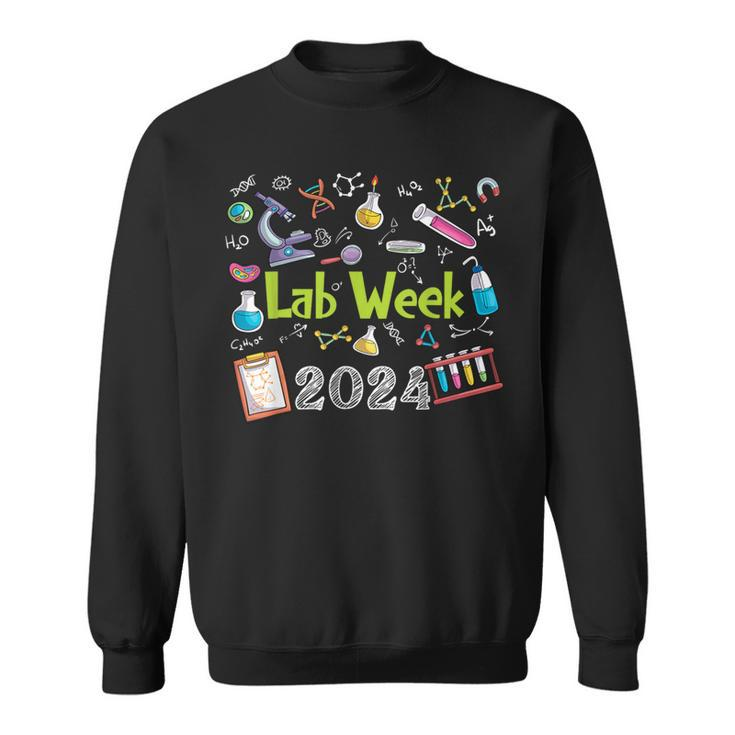 Lab Week 2024 Retro Medical Laboratory Tech Lab Week Sweatshirt