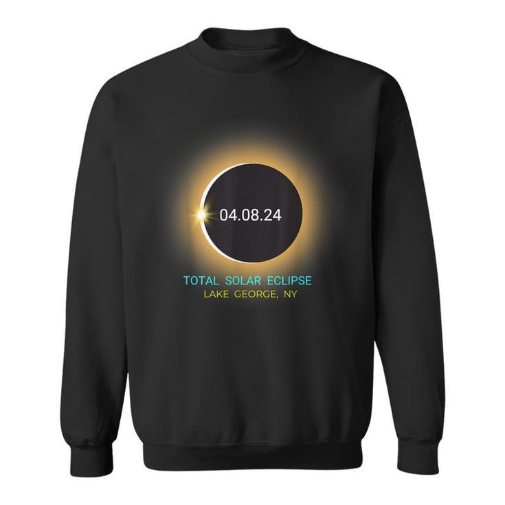 Lake George Ny Total Solar Eclipse 040824 Souvenir Sweatshirt