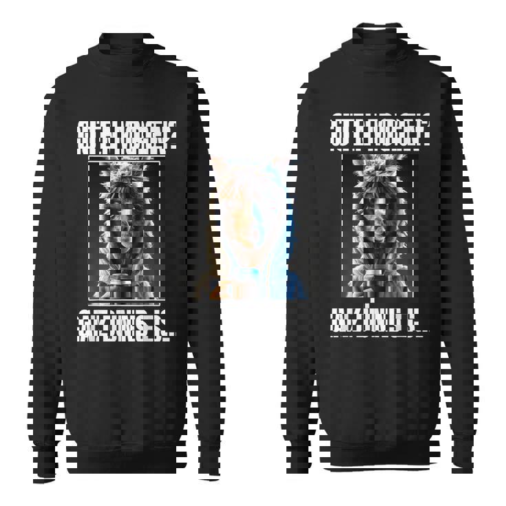 Lama Kaffee Morgenschen Guten Morgen Ganz Thinnes Ice Cream Sweatshirt