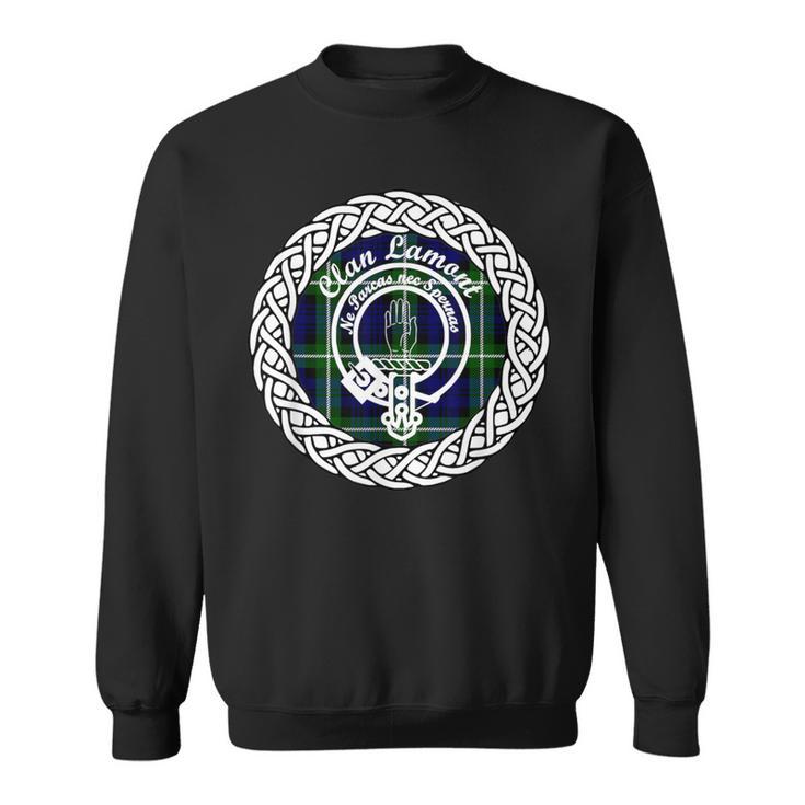 Lamont Surname Last Name Scottish Clan Tartan Badge Crest Sweatshirt