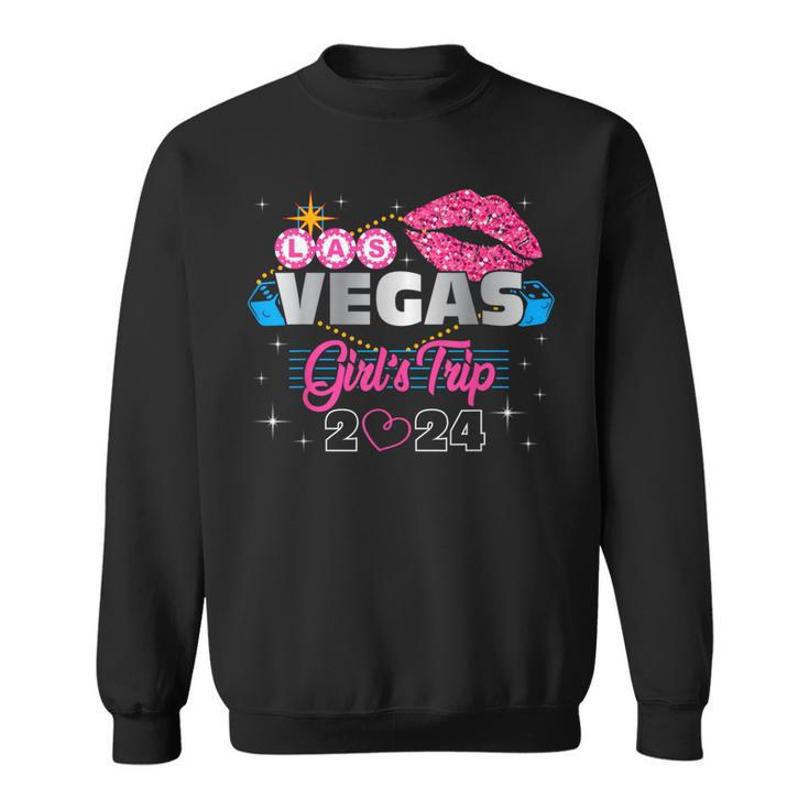 Las Vegas Girls Trip 2024 Vacation Vegas Birthday Squad Sweatshirt