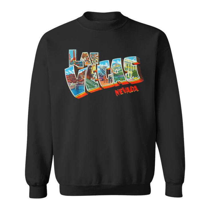 Las Vegas Nevada Nv Vintage Retro Souvenir Sweatshirt