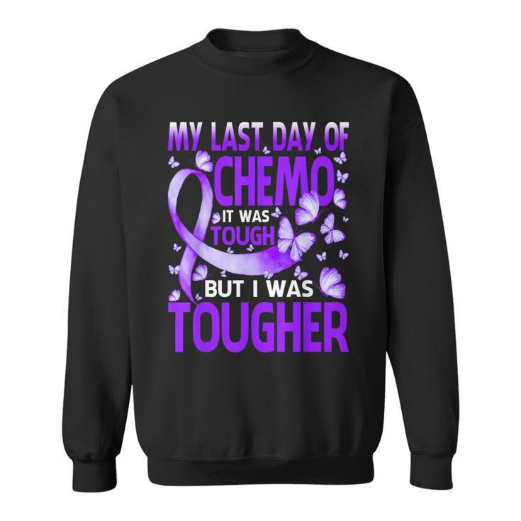 My Last Day Of Day Chemo Hodgkin's Lymphoma Awareness Sweatshirt