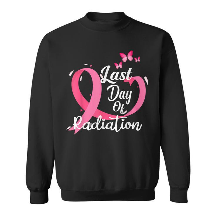 Last Day Of Radiation Treatment Breast Cancer Awareness Sweatshirt