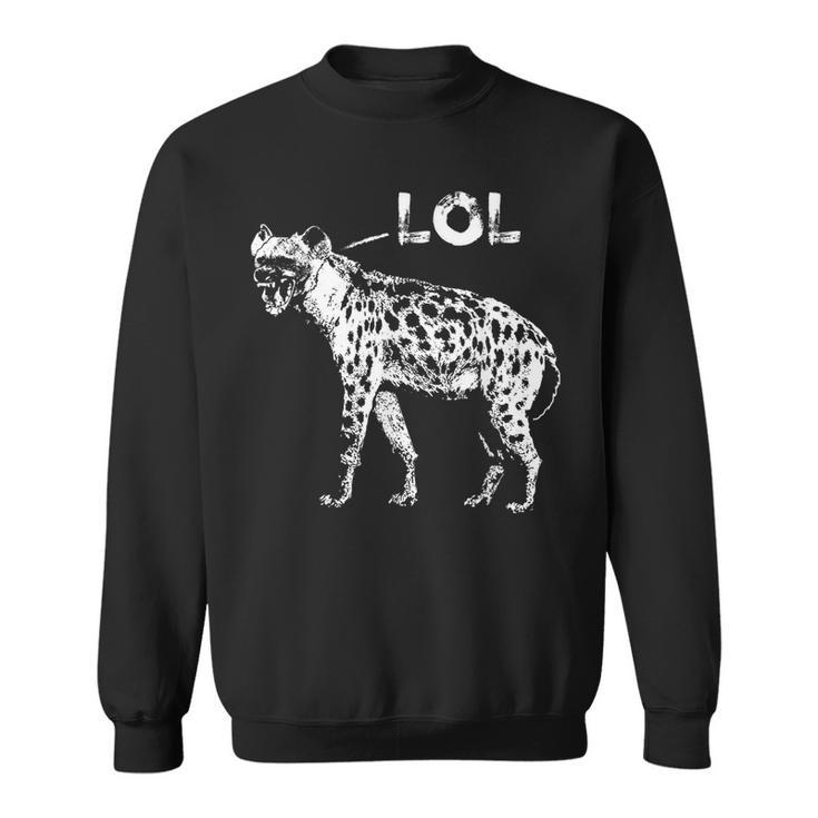 Laughing Hyena Lol African Wildlife Hyaenas Safari Sweatshirt