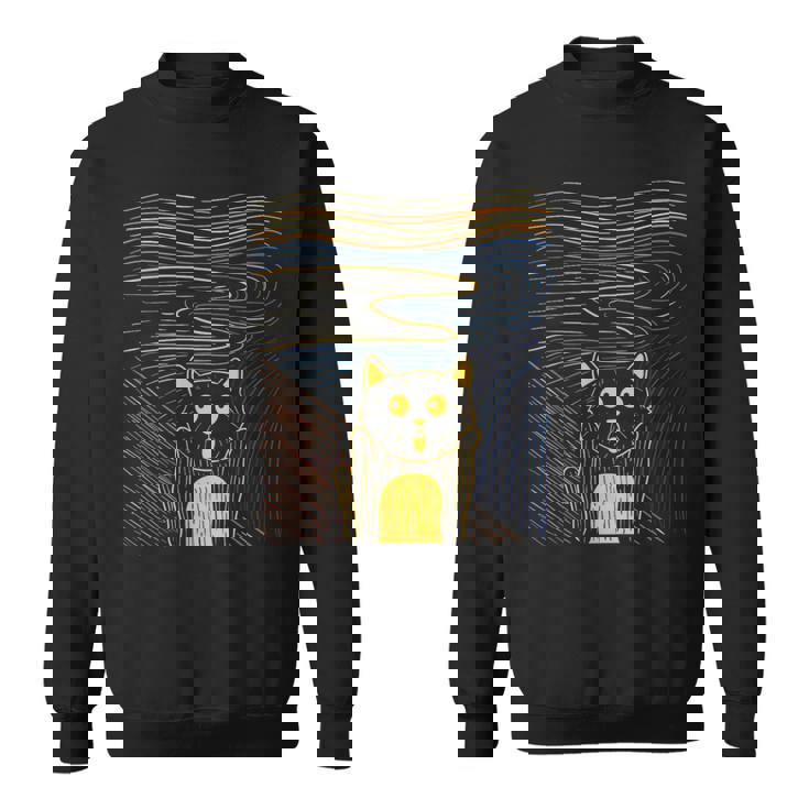 Le Cri Chat De L'art Artiste Expressionniste Sweater e