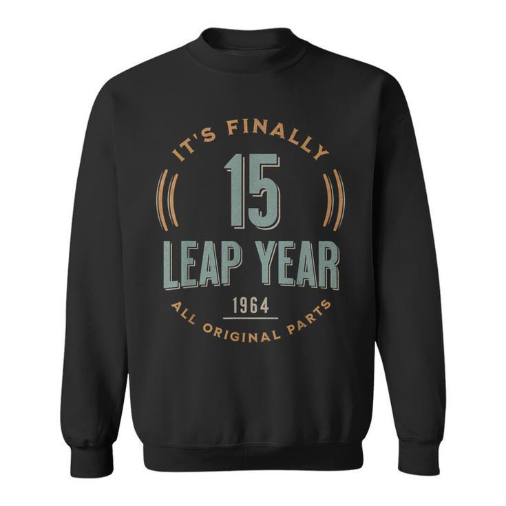 Leap Day 15 Leap Year Feb 29Th 60 Years Old Custom Birthday Sweatshirt