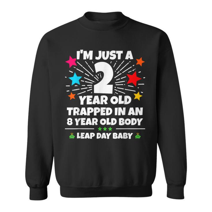 Leap Year Birthday 8Th Birthday Party Leap Day Birthday Sweatshirt