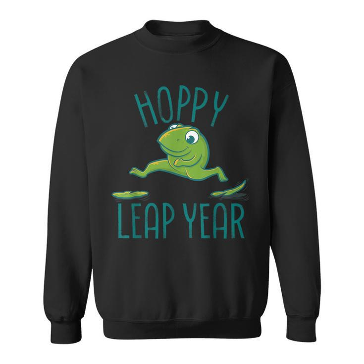 Leap Year February 29 Birthday Cute Frog Happy Leap Day Sweatshirt
