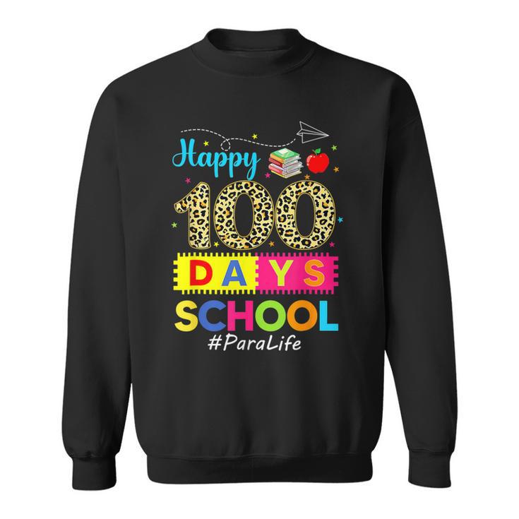 Leopard 100Th Day Of School Para Life 100 Days Smarter Sweatshirt