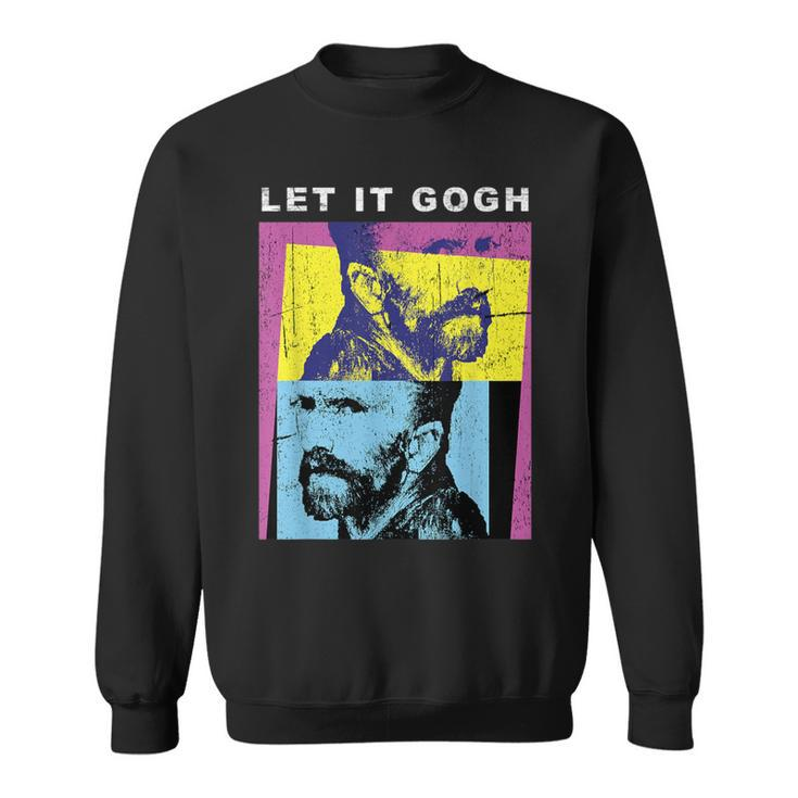 Let It Gogh Aesthetic T Van Gogh Vintage Graphic Sweatshirt