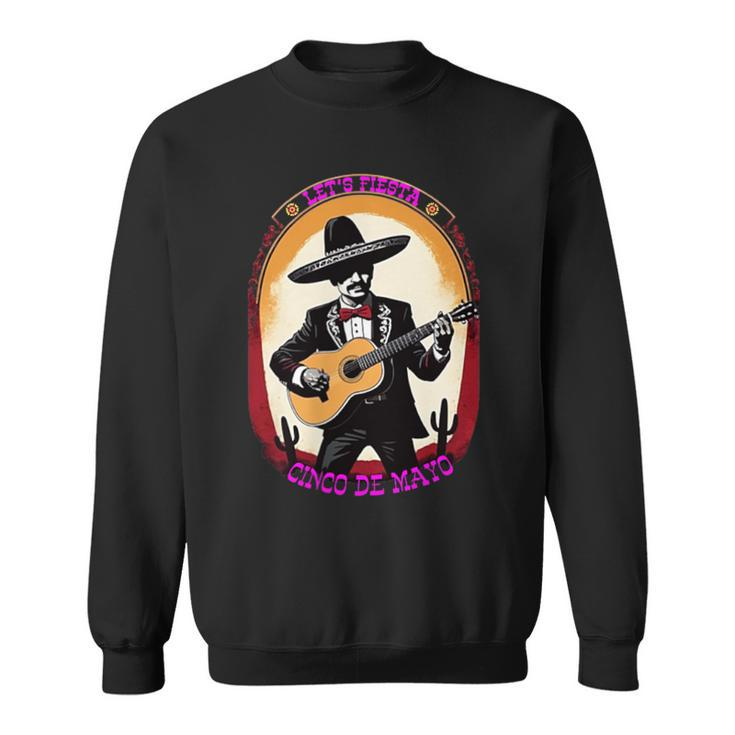 Let's Fiesta Cinco De Mayo Mexican Party Guitar Music Lover Sweatshirt