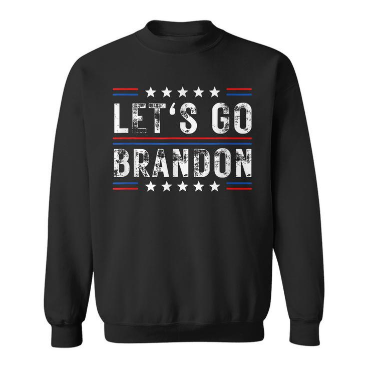 Let’S Go Brandon Vintage Pro America Anti-Biden Social Club Sweatshirt