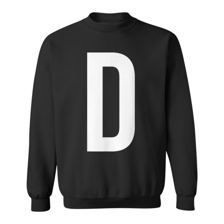 Letter D Spell Out Team Name Business Family Photo Sweatshirt