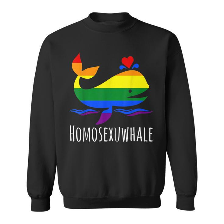 Lgbt Gay Lesbian Homosexuwhale Pride Pride Month Sweatshirt