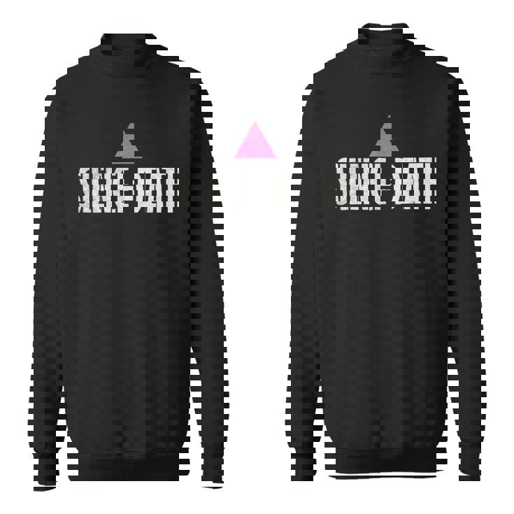 Lgbt Rights Silence Death Vintage Month Lgbt Pride Sweatshirt