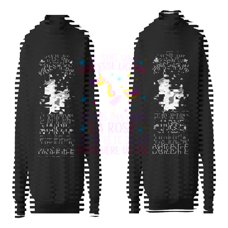 Licorne Je Suis Une Princesse Licorne Adultes Sweater e