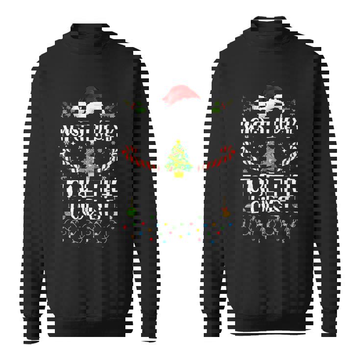 Most Likely To Be The Loudest Matching Family Christmas Sweatshirt