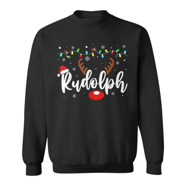 Most Likely To Try Ride Rudolph Couples Christmas Meme Sweatshirt