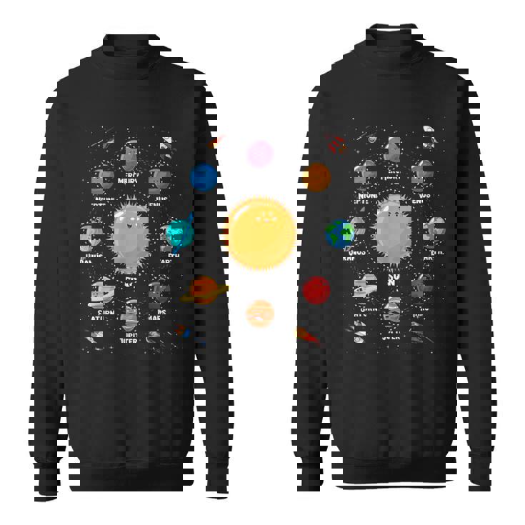 Lindo Sistema Solar De Planetas Coloridos Regalo Para Niños Camisa de entrenamiento