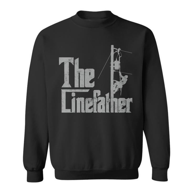 The Linefather Father’S Day Lineman Father Sweatshirt