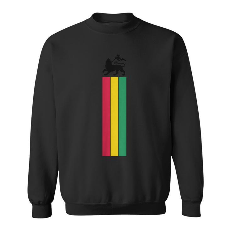 Lion Of Judah Reggae Music Jamaica Ethiopian Flag Vintage Sweatshirt