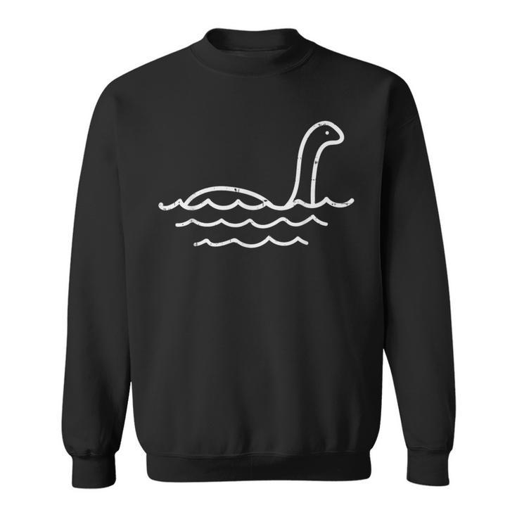 Loch Ness Monster Line Cute Nessie Nessy Animal Lover Sweatshirt
